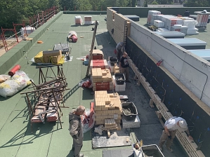 Abb 3 Dach Klinkerarbeiten