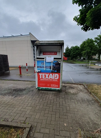 alter Standort für Altkleidersammelbehälter&nbsp;&copy;&nbsp;Stadt Werneuchen