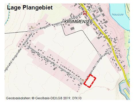 Lage Plangebiet Krummensee Lage Plangebiet Krummensee © Stadt Werneuchen