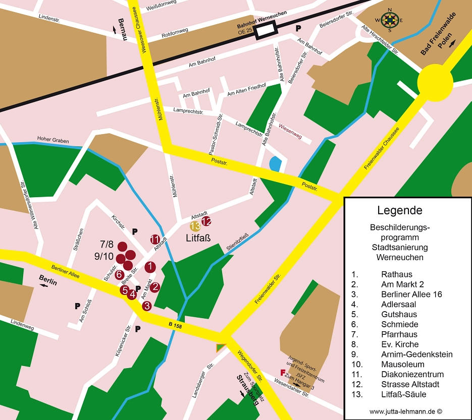 Werneuchen Beschilderung&nbsp;&copy;&nbsp;Dr. Karl Lehmann